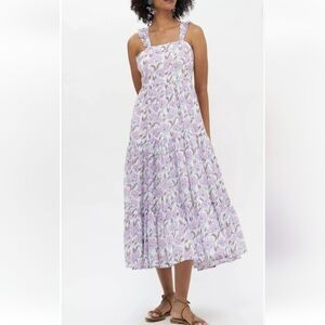 Haute Hippie Floral Midi Dress Size S